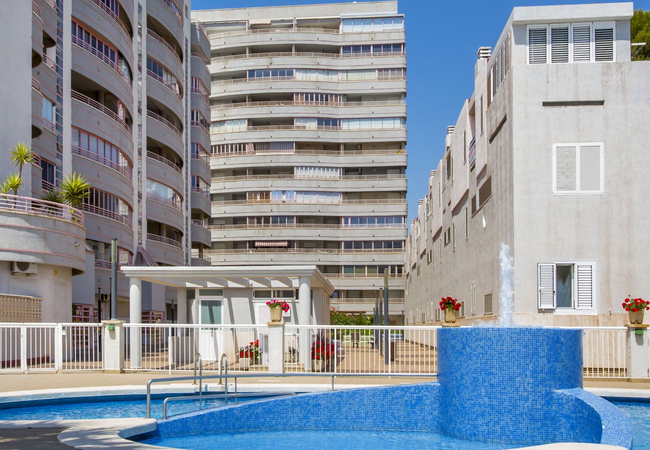 Appartement à Calpe / Calp - BELLE APARTMENT DE UN CHAMBRE AVEC GRAND TERRACE ET VUE SUR LA MER- PREMIER LINE